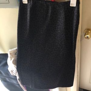 Cheetah print pencil skirt